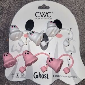 Ghost straw toppers